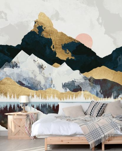 Mural Día de invierno de SpaceFrog Designs