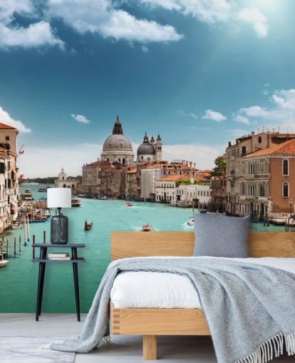 kirkas venetsian taustakuvamaalaus nimeltä Venice Grand Canal olohuoneisiin ja makuuhuoneisiin
