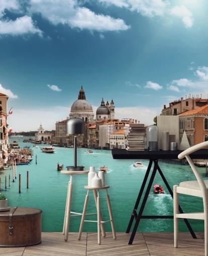 papier peint mural lumineux de Venise appelé Grand Canal de Venise pour les salons et les chambres papier peint mural lumineux de Venise appelé Grand Canal de Venise pour les salons et les chambres