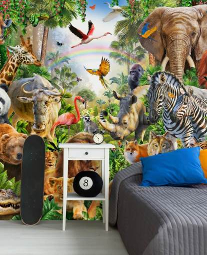 fondo de pantalla de animales de todo el mundo en la jungla