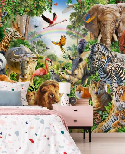 fondo de pantalla de animales de todo el mundo en la jungla