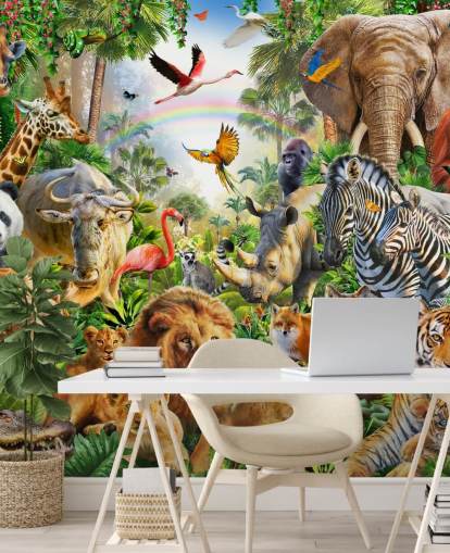 fondo de pantalla de animales de todo el mundo en la jungla