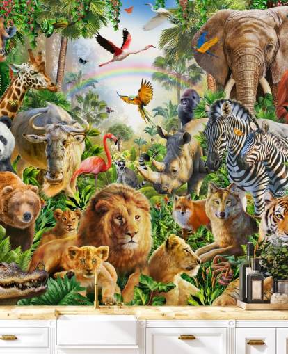 fondo de pantalla de animales de todo el mundo en la jungla