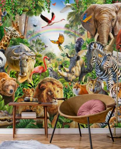 fondo de pantalla de animales de todo el mundo en la jungla