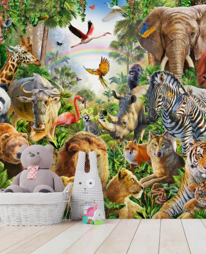 fondo de pantalla de animales de todo el mundo en la jungla