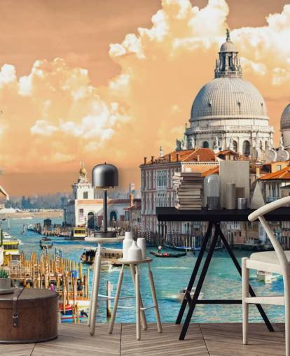 Venice view of grand canal and basilica of santa maria wallpaper Venice view of grand canal and basilica of santa maria wallpaper