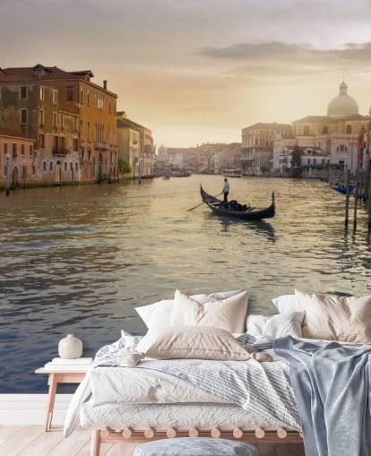 Venedig Gondolier vægmaleri Venedig Gondolier vægmaleri
