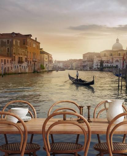 Venedig Gondolier vægmaleri