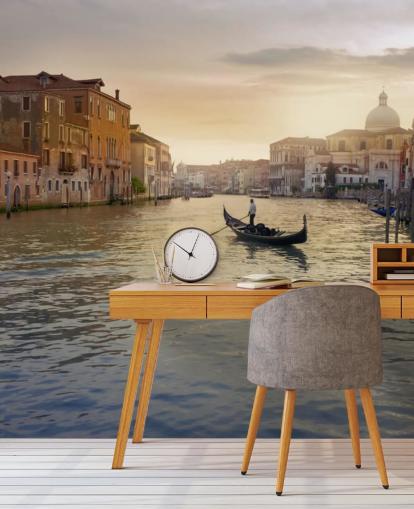 Venedig Gondolier vægmaleri