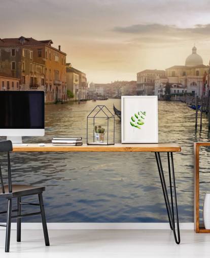 Gondolier muurschildering