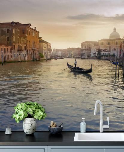 Venice Gondolier Mural