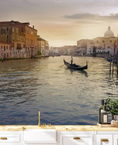 mural gondolero veneciano