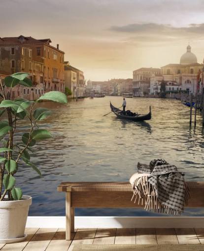 mural gondolero veneciano