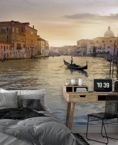 Venedig Gondolier vægmaleri Venedig Gondolier vægmaleri