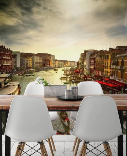 venetian canal and gondolas wallpaper venetian canal and gondolas wallpaper