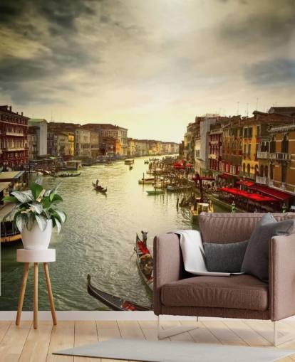 venetian canal and gondolas wallpaper venetian canal and gondolas wallpaper