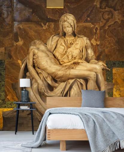 Michaelangelo Pieta Escultura Vaticano Roma Itália mural
