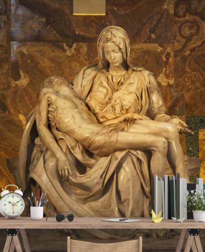 Michaelangelo Pieta Sculpture Vatikanet Rom Italien vægmaleri
