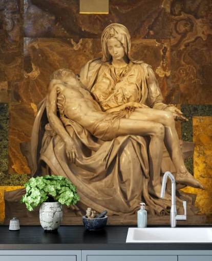 Michaelangelo Pieta Skulptur Vatikan Rom Italien Wandbild