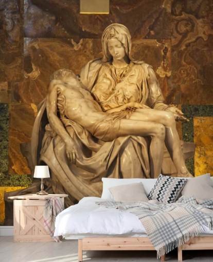 Michaelangelo Pieta Skulptur Vatikan Rom Italien Wandbild