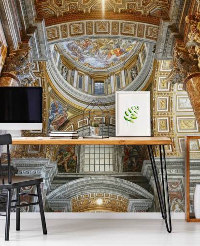 interior of st peters basilica wallpaper