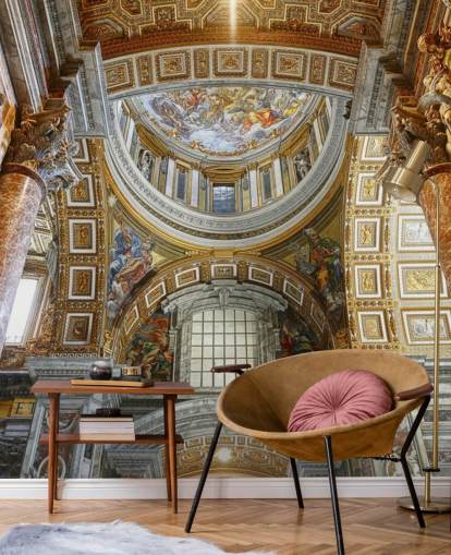 interno della carta da parati basilica di st peters
