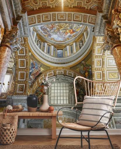 interior of st peters basilica wallpaper
