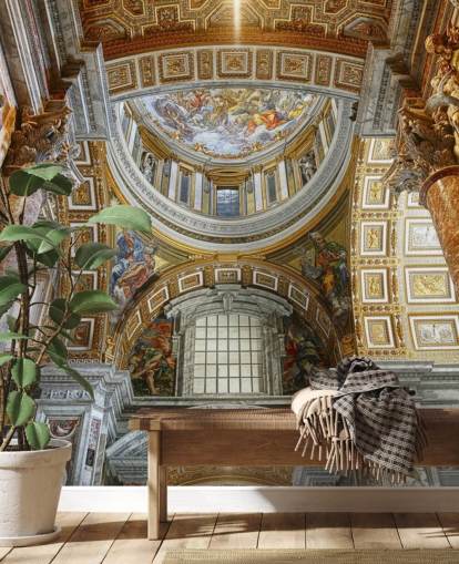 interior of st peters basilica wallpaper