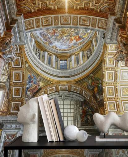 interior of st peters basilica wallpaper