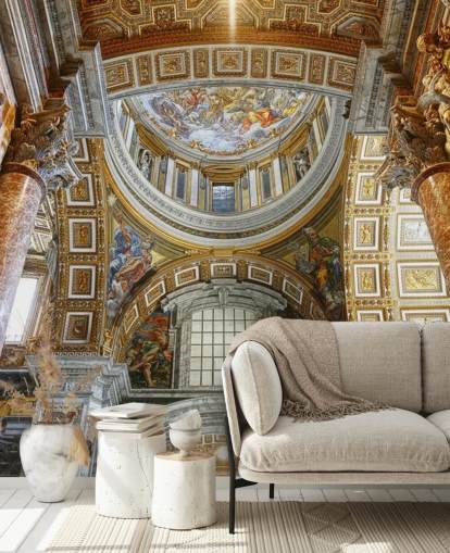 interior of st peters basilica wallpaper