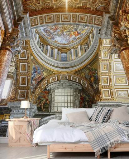 interior of st peters basilica wallpaper