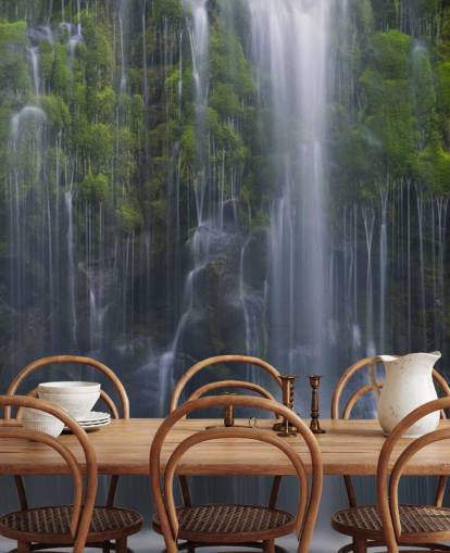 gran cantidad de cascadas y fondos de pantalla verde