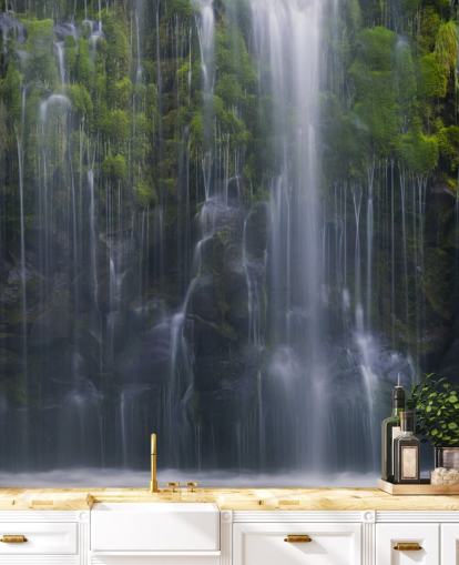 beaucoup de chutes d'eau et de papier peint de verdure beaucoup de chutes d'eau et de papier peint de verdure