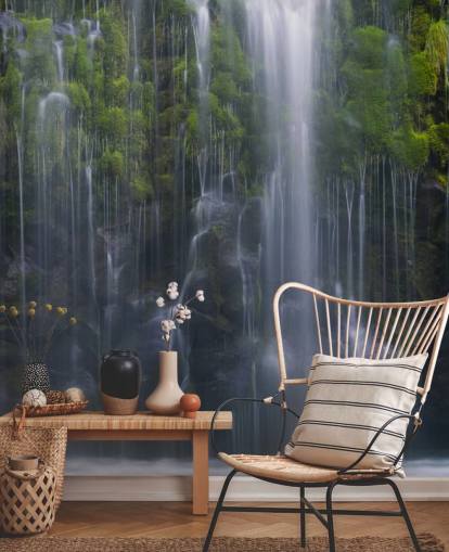 un sacco di cascate e carta da parati verde un sacco di cascate e carta da parati verde