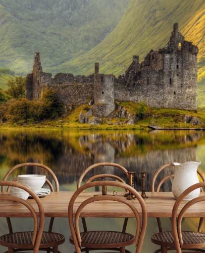 scottish castle ruins by a loch wallpaper scottish castle ruins by a loch wallpaper