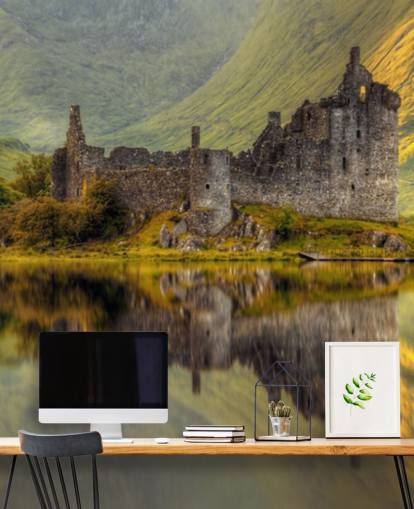 Ruinas del castillo escocés por un fondo de pantalla