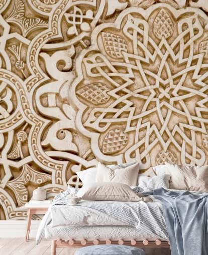 Alhambra Moorish Carved Stone mural
