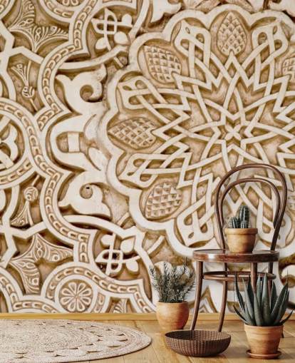 Alhambra Moorish Carved Stone mural