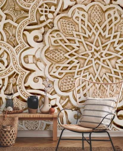 Alhambra Moorish Carved Stone mural Alhambra Moorish Carved Stone mural