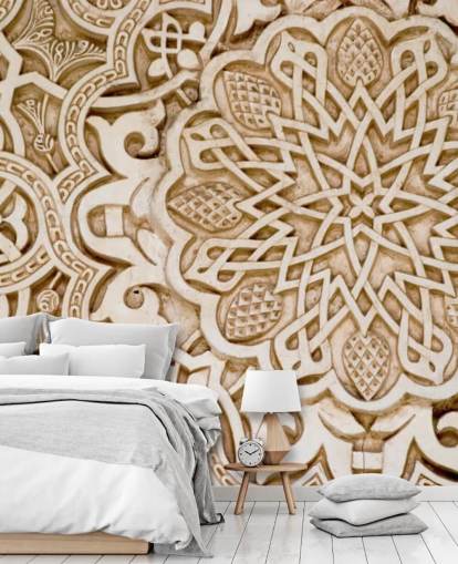 Alhambra Moorish Carved Stone mural Alhambra Moorish Carved Stone mural