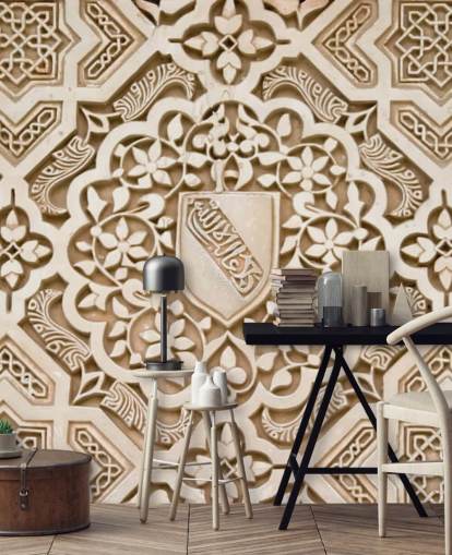 Papel de parede esculpido