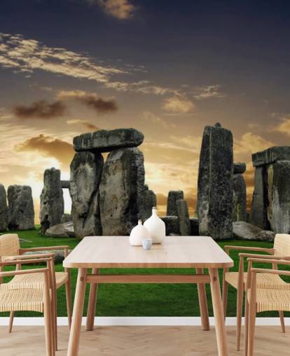 Stonehenge Sunrise mural