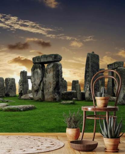 Stonehenge Sunrise mural
