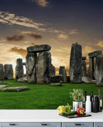Stonehenge Sunrise mural