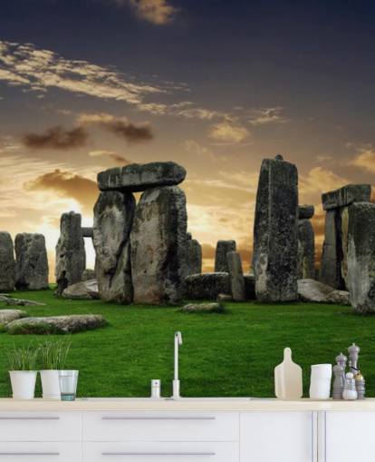 Stonehenge Sunrise mural