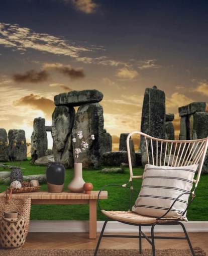 Stonehenge Sunrise mural