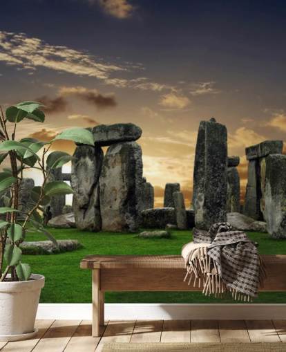 Stonehenge Sunrise mural