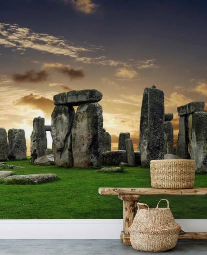 Stonehenge Sunrise mural
