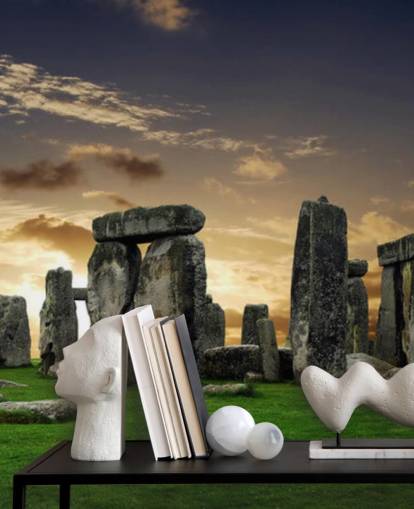 Stonehenge Sunrise mural