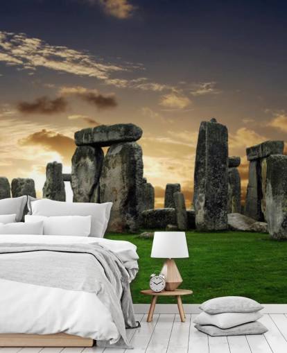 Stonehenge Sunrise mural
